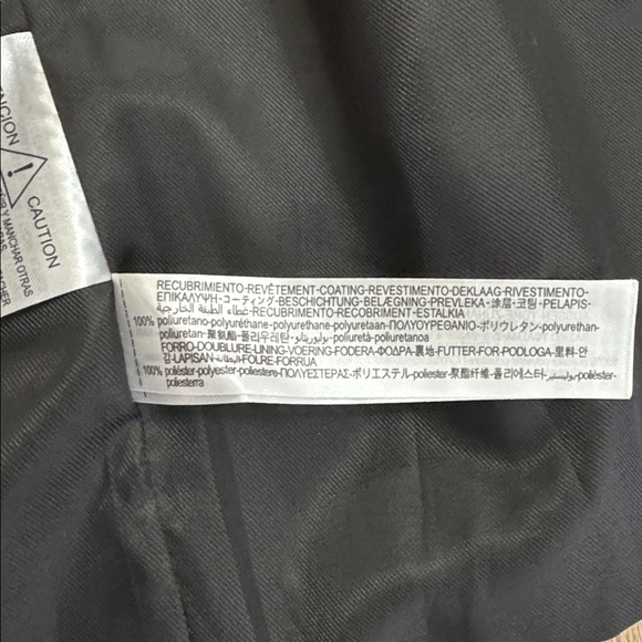 Zara Faux Leather Longline Duster Blazer Top Coat Jacket Cognac Brown Medium - Picture 11 of 11